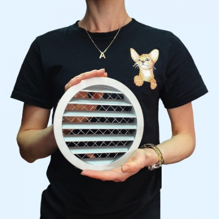 PGC 160 Shuft круглая наружная алюминиевая решетка