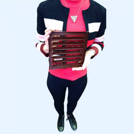 РМ 200х200 коричневая Решётка вентиляционная металлическая