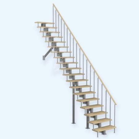 Стандарт 180 (h 3420-3610) Лесенка Модульная лестница прямой марш