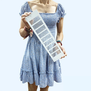 100х400 белая Благовест Вентиляционная решетка