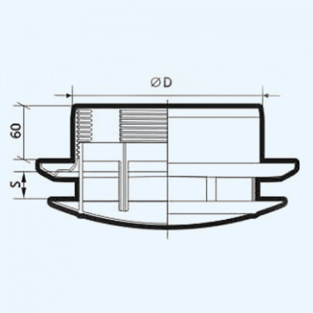 16АВП ERA Анемостат АВП фланец D160 вытяжной регулируемый D234 пластик