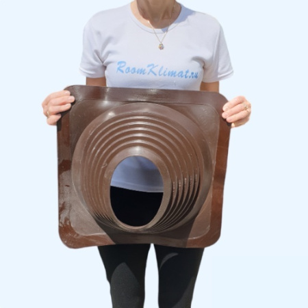 Манжета кровельная прямая из термостойкой EPDMп резины коричневая №8 (178-330 мм)