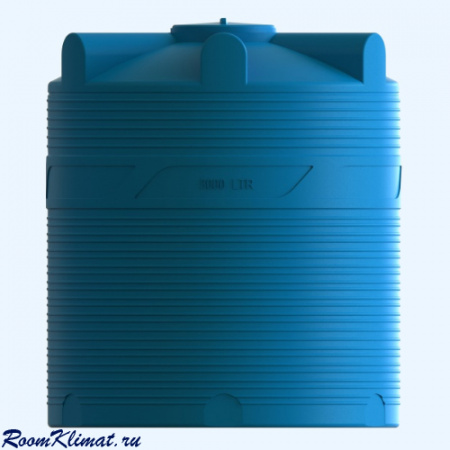 Полимер V 3000 Цилиндрический вертикальный пластиковый бак емкость для воды