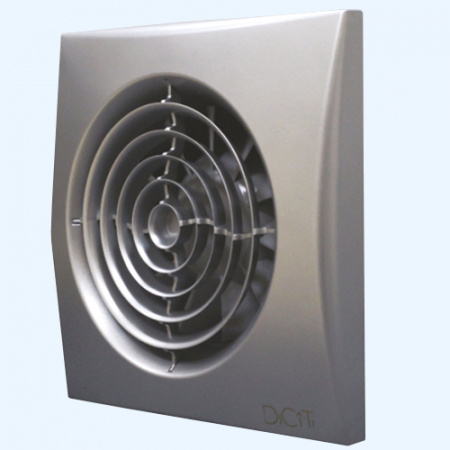 AURA 5C Gray metal DICITI Вентилятор накладной D125 обр.клапан