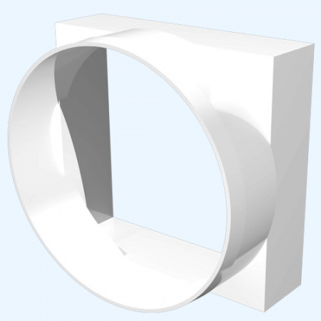 09КВ ERA Переходник КВ D100 90х90 пластик