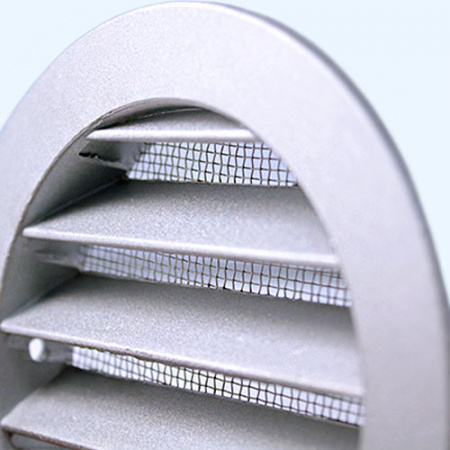 10РКМ фланец D100 сетка D125 алюминий ERA STREETLINE Решетка вентиляционная РКМ
