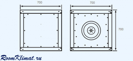 IEF 500D Shuft вытяжной кухонный вентилятор