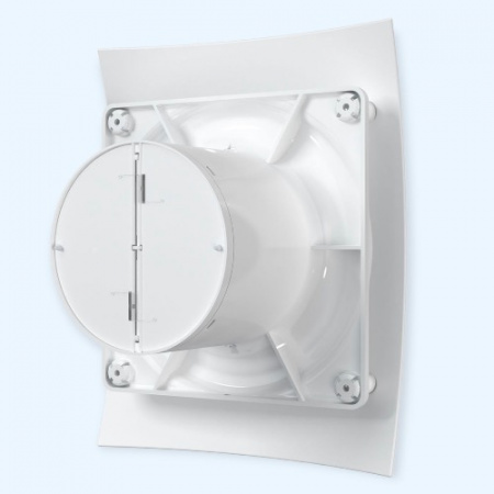 4C Matt white Breeze DICITI Вентилятор накладной D100 обр.клапан