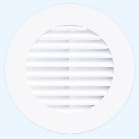 10RKL ERA Решетка вентиляционная RKL фланец D100 распорки D125 пластик