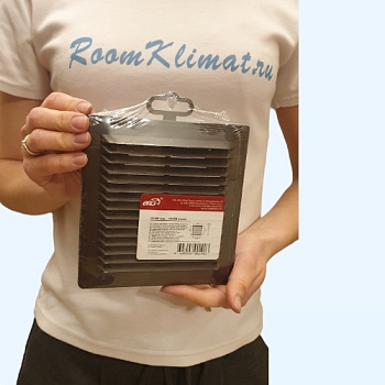 1515Р Brown (коричневый) ERA Решетка вентиляционная Р сетка разъемная 150х150 пластик