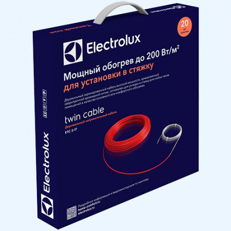 TWIN CABLE ETC 2-17-600 Electrolux Нагревательный кабель TWIN CABLE ETC 2-17-600 Electrolux Нагревательный кабель
