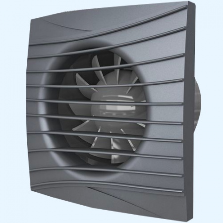 Silent 4C Dark Gray metal DICITI Вентилятор накладной D100 обр.клапан Silent 4C Dark Gray metal DICITI Вентилятор накладной D100 обр.клапан