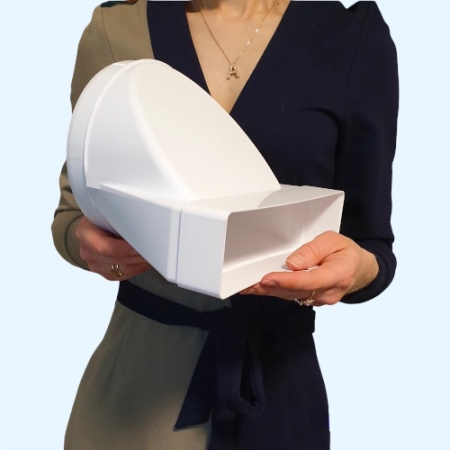 620СП16КП ERA Переходник СПКП D160 эксцентриковый 60х204 пластик