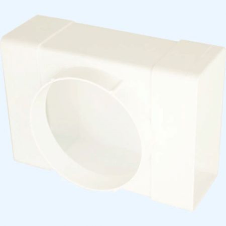 612ТФ10П ERA Тройник ТФП D100 с выходом 60х120 пластик