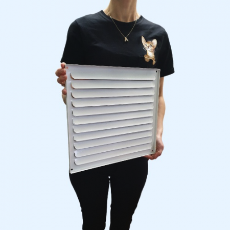 РМ 350х300 белая Решётка вентиляционная металлическая