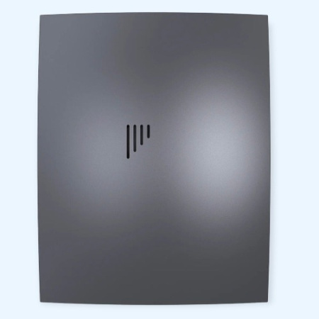 5C Dark gray metal Breeze DICITI Вентилятор накладной D125 обр.клапан