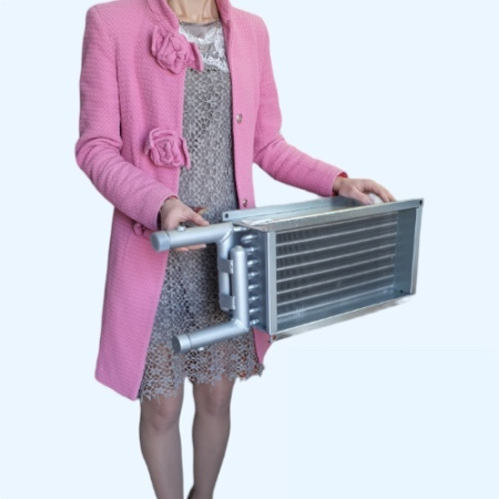 ZWS 400*200-2 ZILON Водяной нагреватель для прямоугольного канала