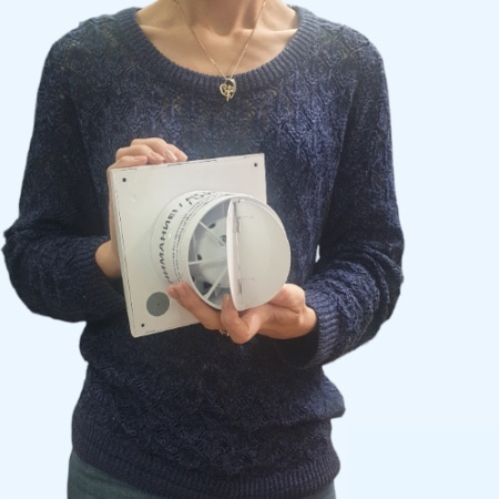 AURA 4C DICITI Вентилятор накладной D100 обр.клапан