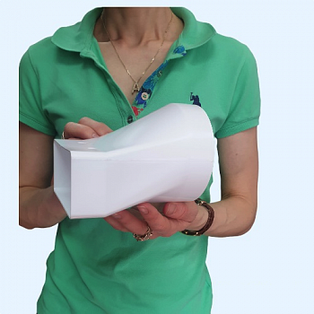 511СП10КП  ERA Переходник СПКП D100 эксцентриковый 55х110 пластик