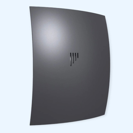 5C Dark gray metal Breeze DICITI Вентилятор накладной D125 обр.клапан