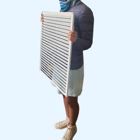 РМ 550х600 белая Решётка вентиляционная металлическая