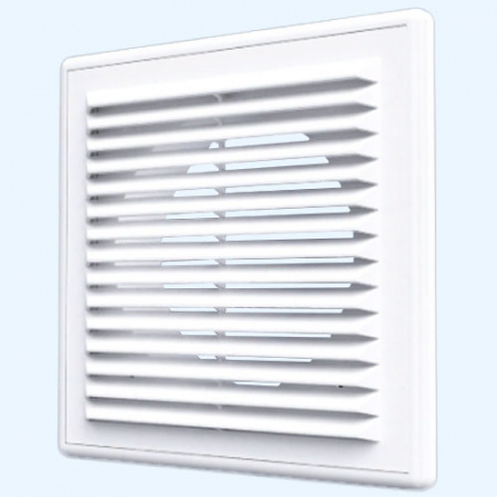 1515R10F ЭРА (ERA) Решетка вентиляционная RF фланец D100 разъемная 150x150 пластик