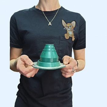 Манжета кровельная прямая №1 зеленая EPDM (6-50 мм)