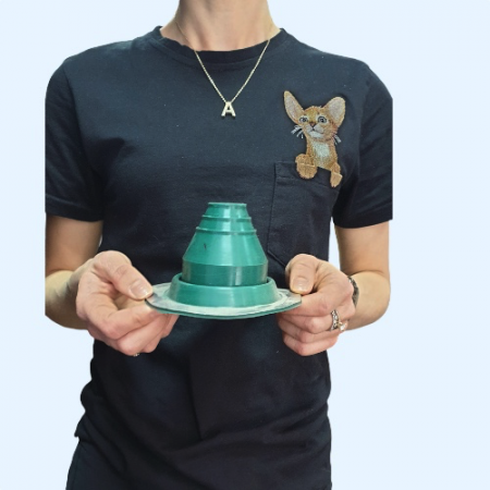 Манжета кровельная прямая №1 зеленая EPDM (6-50 мм)