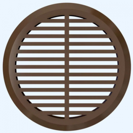 05ДП 1/4 ERA Решетка вентиляционная ДП фланец D45 переточная D50 пластик Brown (коричневый)