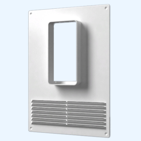 511ПТВР ERA Площадка торцевая ПТВР фланец 55х110 вертикальная решетка 180х250 пластик