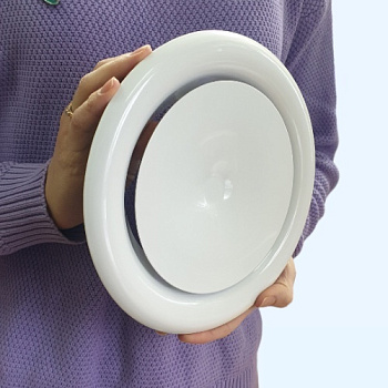 DVS E-P 160 ZILON Диффузор-анемостат металлический приточный