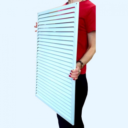 РМ 500х700 белая Решётка вентиляционная металлическая