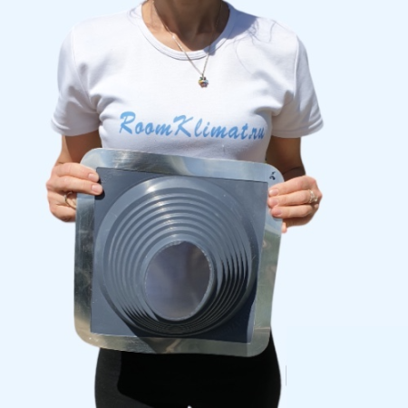 Манжета кровельная прямая №5 серая EPDM (102-178 мм)