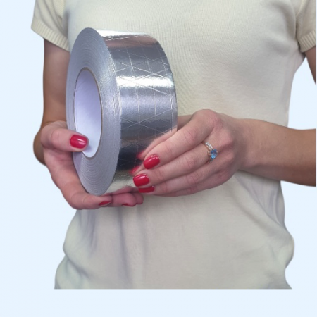 ЛМА Лента монтажная 50мм армированная 120мкм L50м алюминий ERA PRO