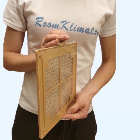 2121Р Beige (бежевый) ERA Решетка вентиляционная Р сетка разъемная 209х209 пластик