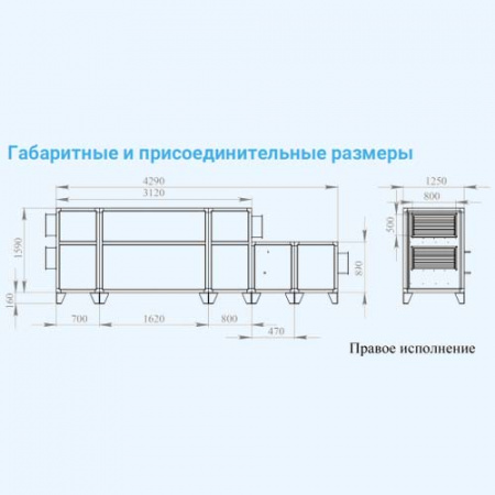 6000 Lux RP W PB BC 30-380 Breezart Приточно-вытяжная установка с рекуператором и водяным охладителем