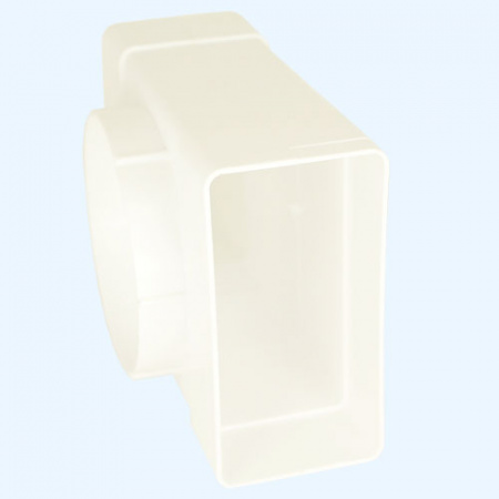 612ТФ10П ERA Тройник ТФП D100 с выходом 60х120 пластик