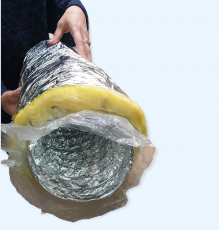 SONOAFS-ALU.70 with barrier (203/10м) Звуко-теплоизолированные воздуховод