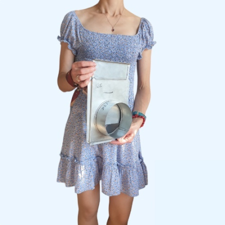 Шибер оцинкованный (задвижка) 125 Ц