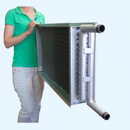 WHR 700*400-2 Shuft водяной нагреватель для прямоугольного канала