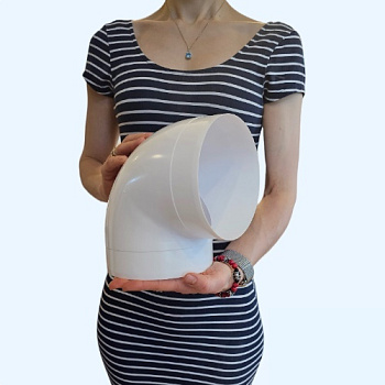 15ККП ERA Колено ККП D150 90° пластик