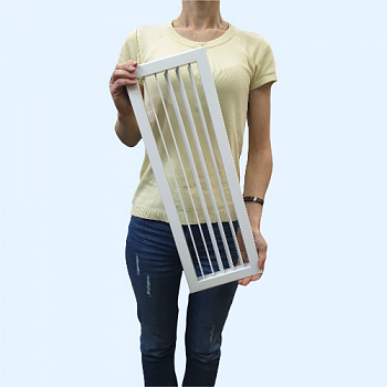 1WA 500*150 Shuft алюминиевая настенная однорядная решетка с регулируемыми жалюзи