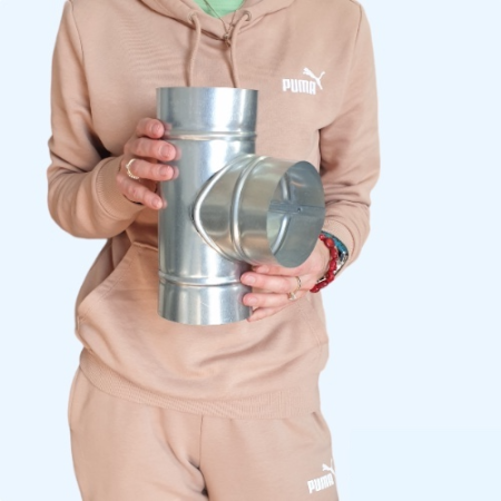 Тройник оцинкованный 100 Ц