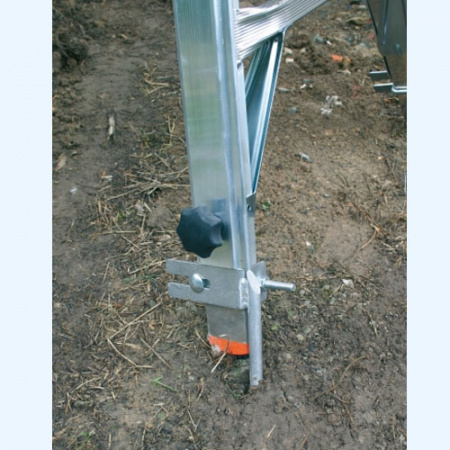 KRAUSE Tele Vario 4х4 с 4 удлинителями стоек (129970) Шарнирная телескопическая лестница стремянка