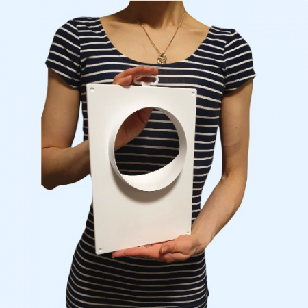 125ПТП ERA Площадка торцевая ПТП фланец D125 180х250 пластик