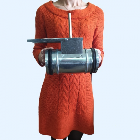 DCGAr 100 Shuft воздушный клапан под электропривод с резиновым уплотнителем на запорных лопатках