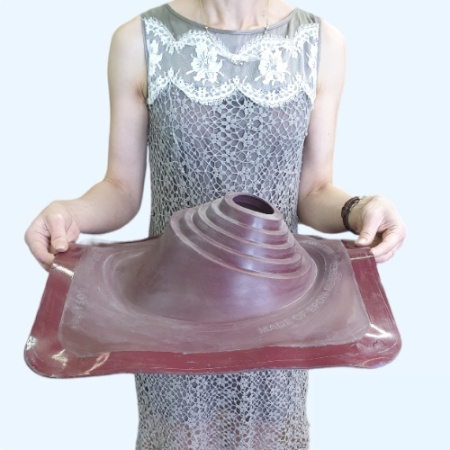 Манжета кровельная из термостойкой EPDMп резины Профи №1 красная (75-200 мм)