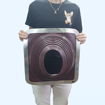 Манжета кровельная прямая красная №7 EPDM (152-280 мм)