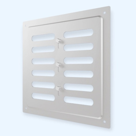 2020MER ERA Решетка вентиляционная MER регулируемая 200х200 оцинк.сталь