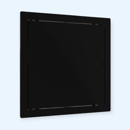 L1515N black Люк ревизионный LN фланец 150х150 нажимной 172х172 пластик black EVECS